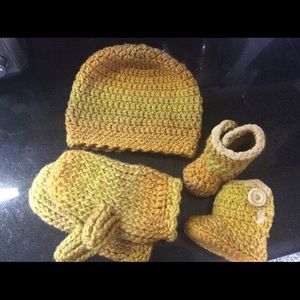 Three piece hand made hat set
